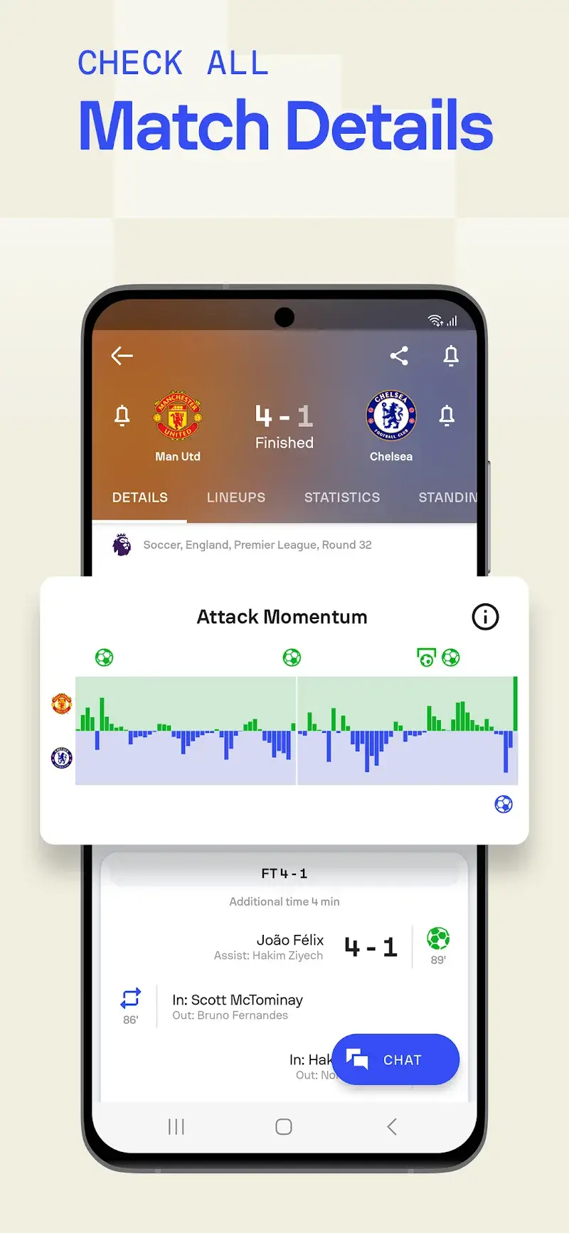 Sofascore captura de pantalla 4