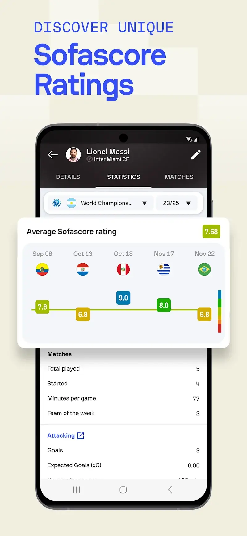 Sofascore captura de pantalla 6