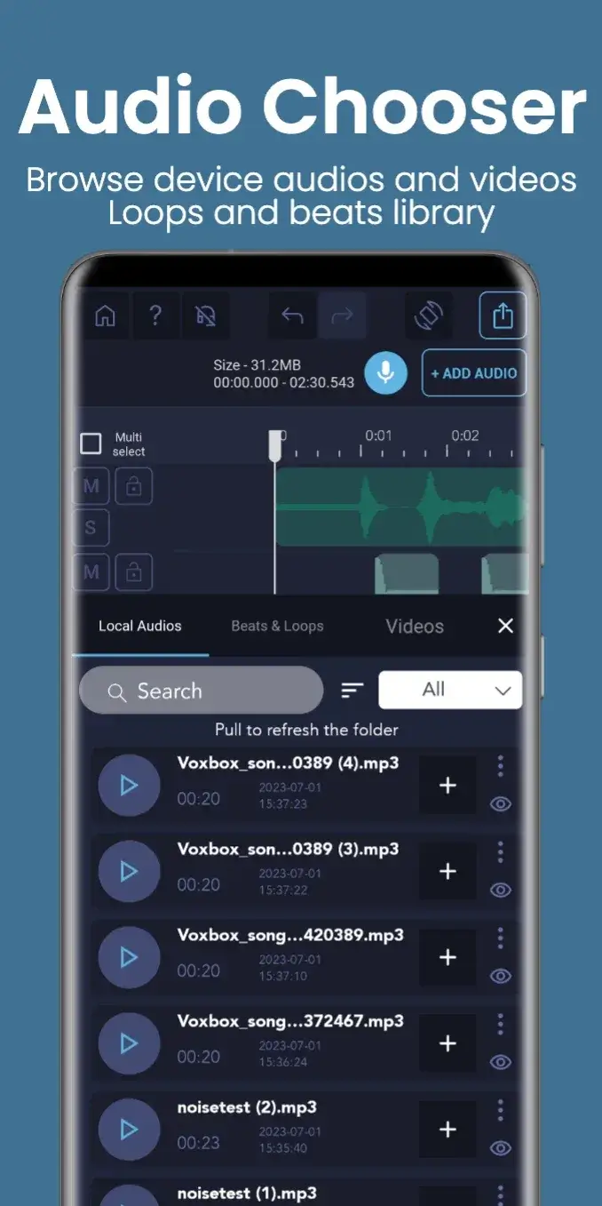 Pro Audio Editor – Music Mixer ekran görüntüsü 2