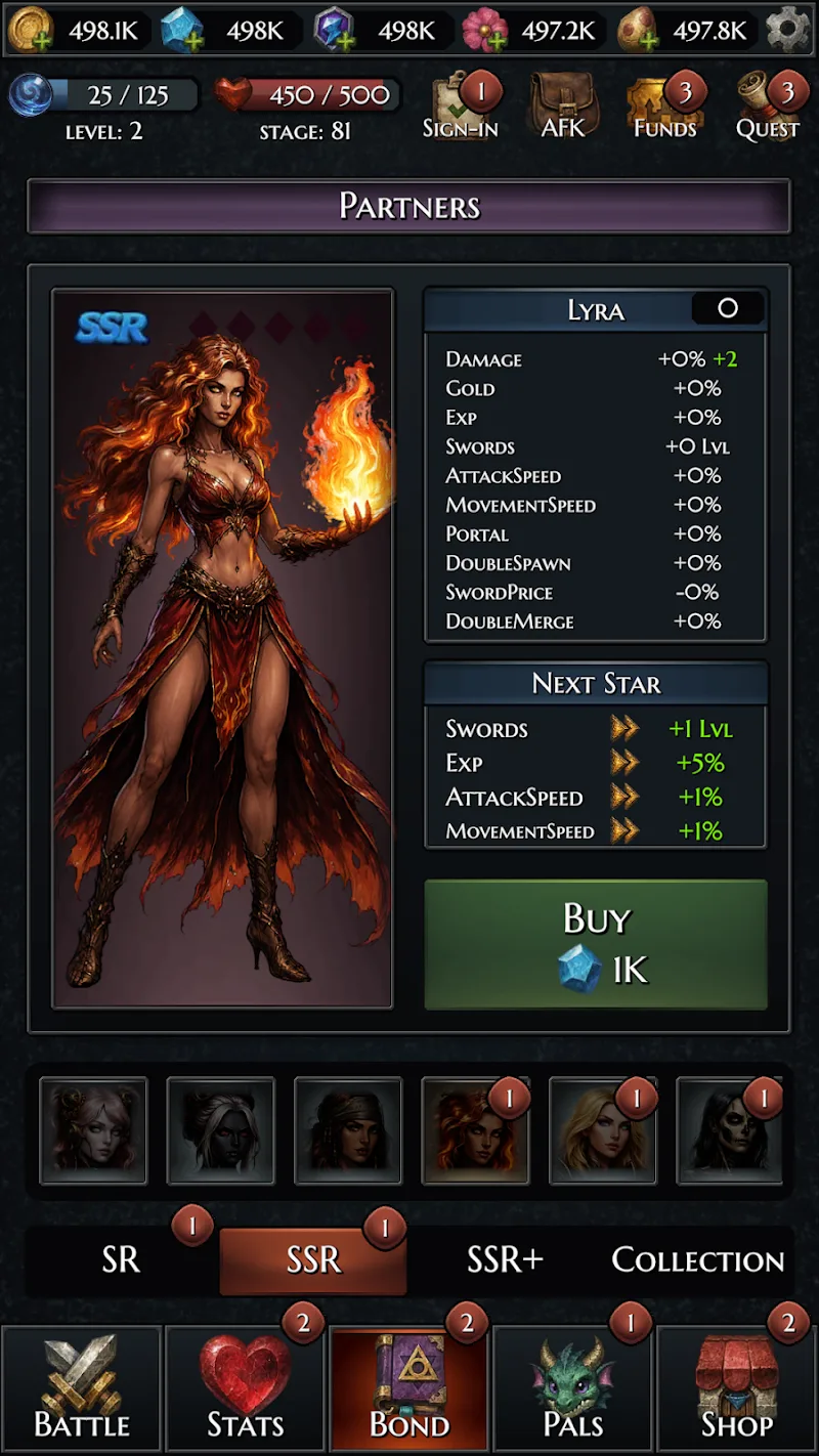 ภาพสกรีนช็อตในเกม Sword of Darkness 6