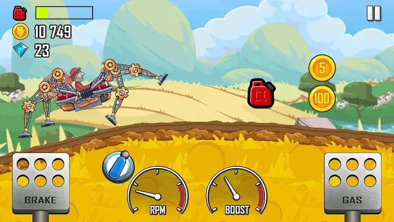 Hill, Climb Racing MOD APK screenshot 2