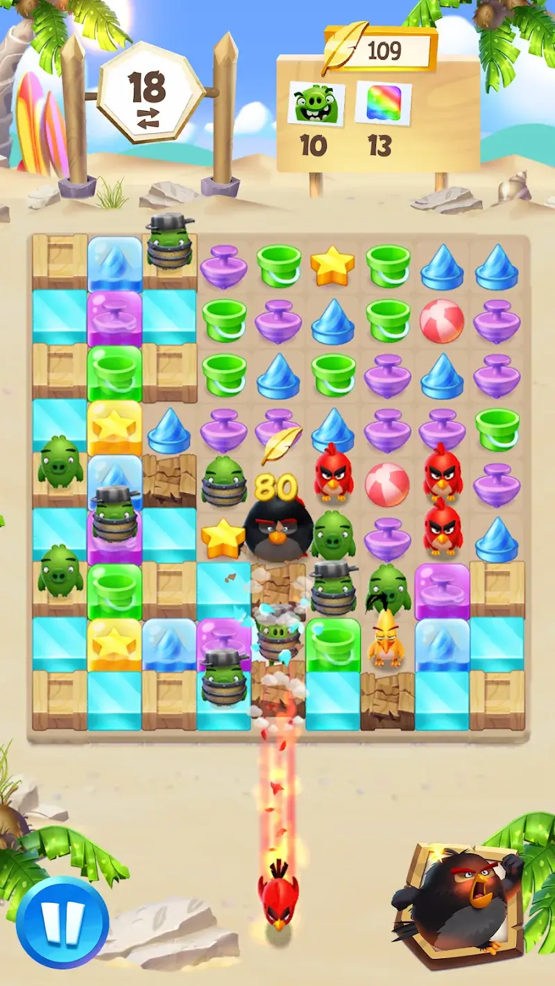 Angry Birds Match 3 MOD APK screenshot 5