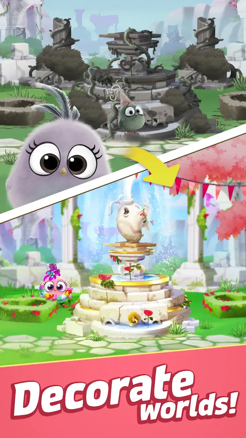 Angry Birds Match 3 MOD APK screenshot 4