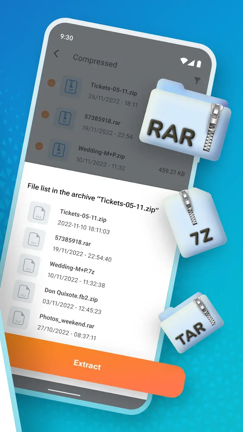 Tangkapan layar Zip Extractor 5