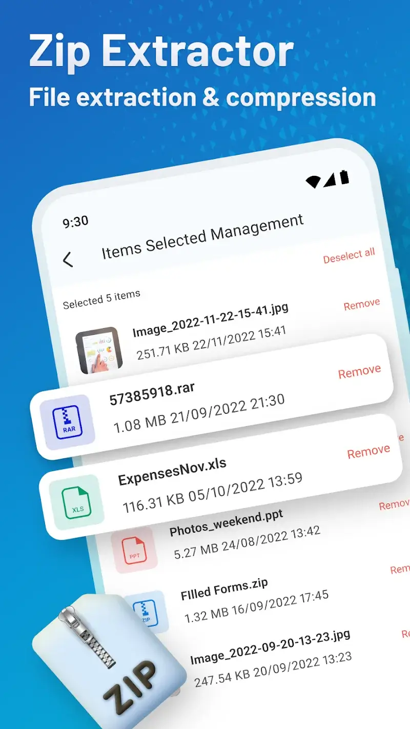 Tangkapan layar Zip Extractor 4