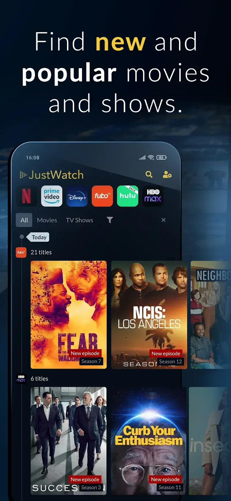 Capture d'écran JustWatch 5