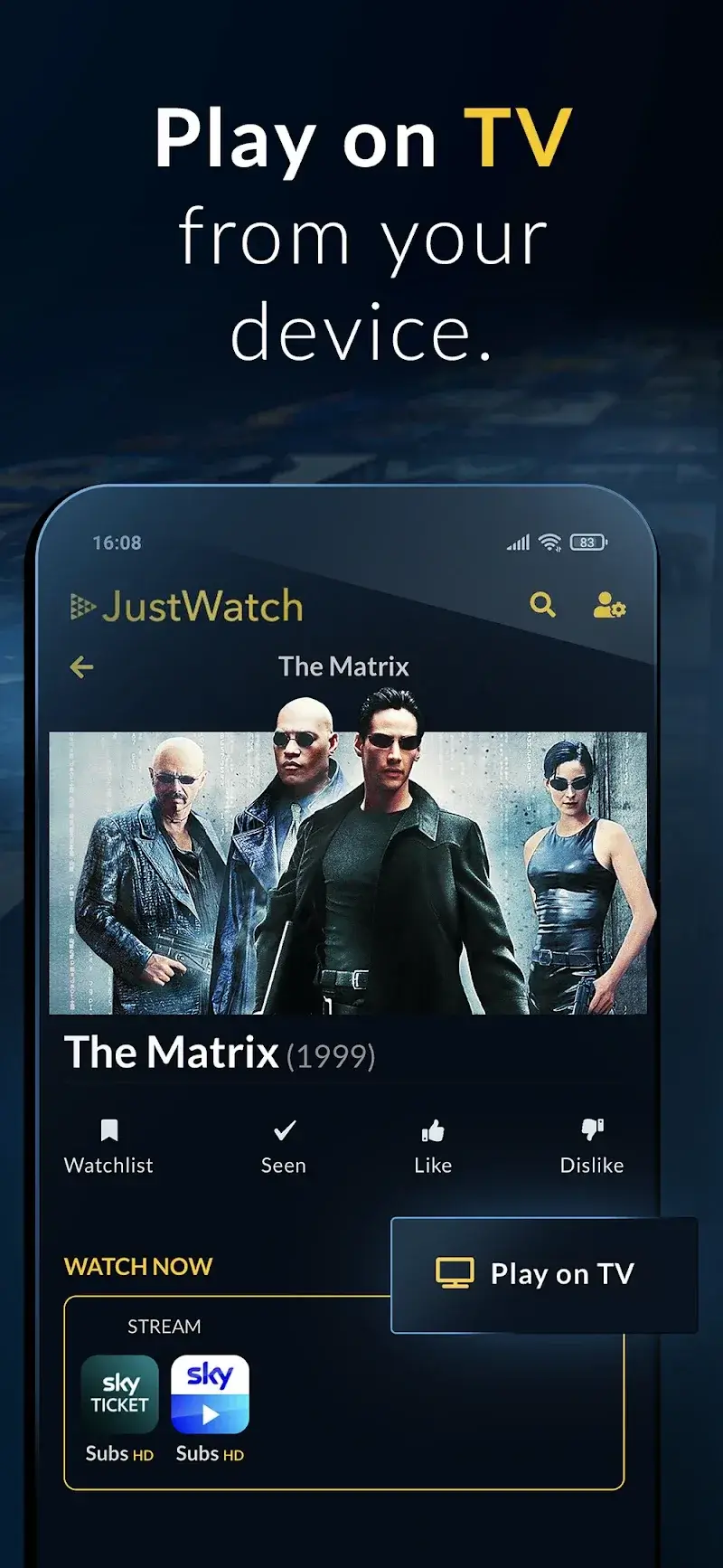 Capture d'écran JustWatch 6