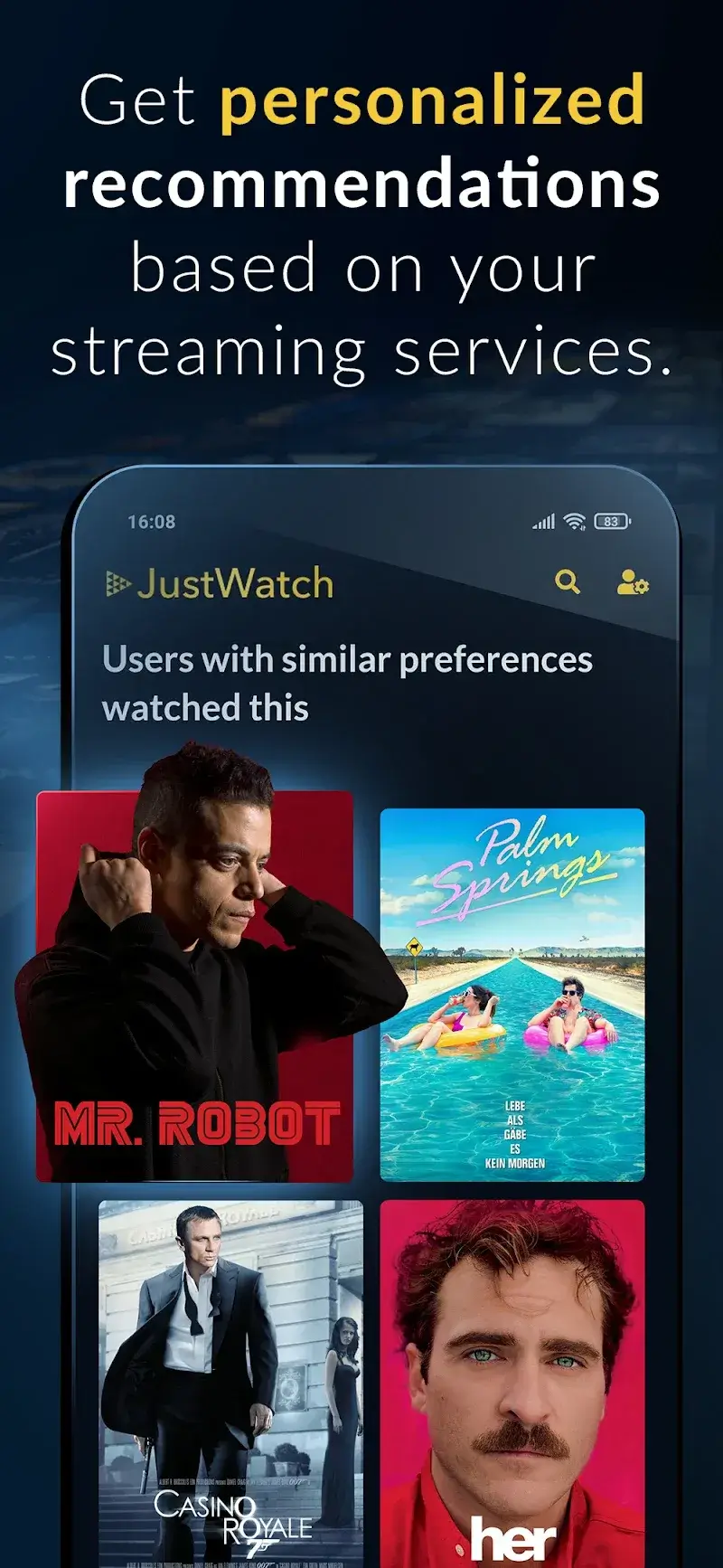 Capture d'écran JustWatch 4
