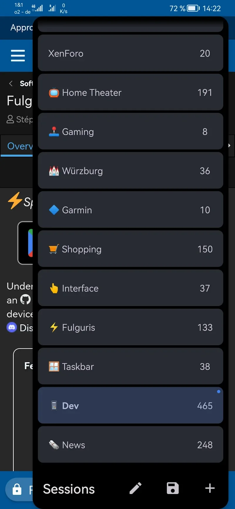 Fulguris Web Browser Screenshot 5