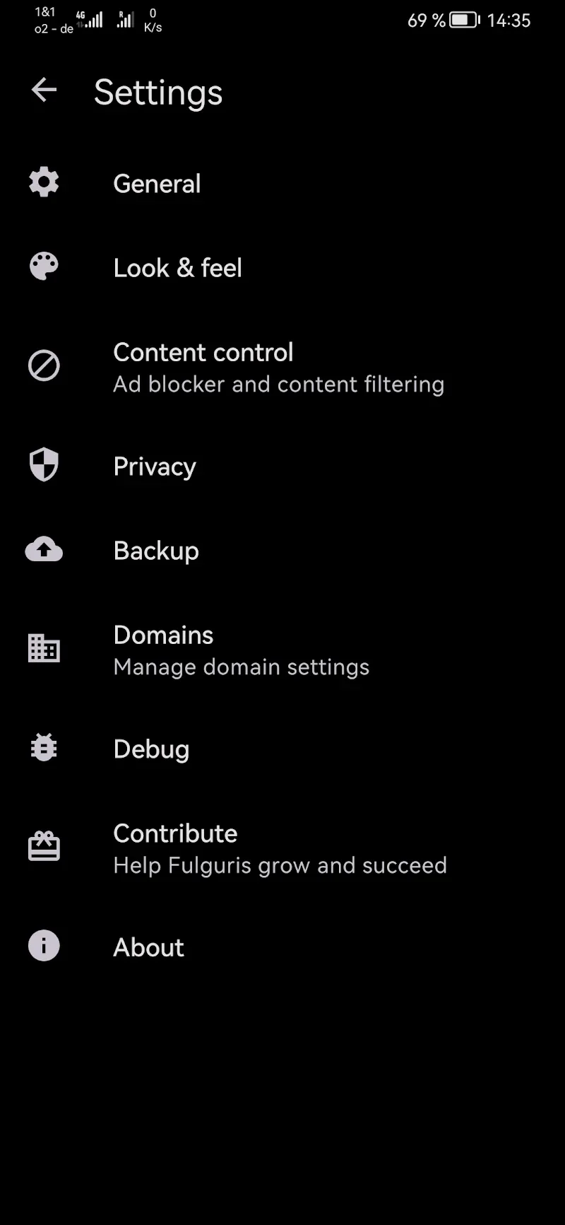 Fulguris Web Browser Screenshot 6