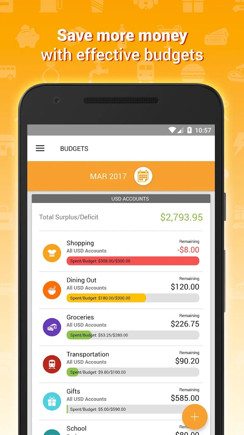 Tangkapan layar Expense IQ 4