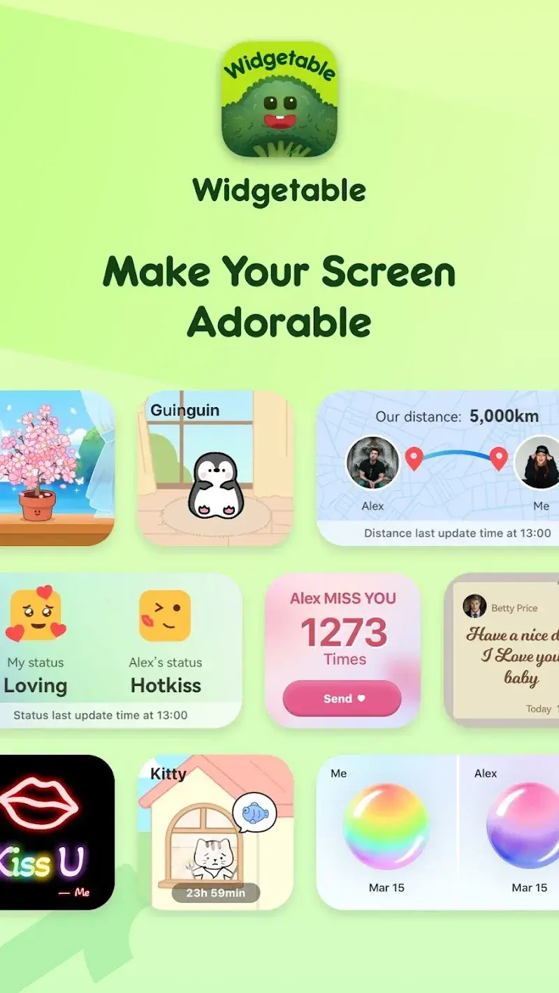 Widgetable screenshot 1