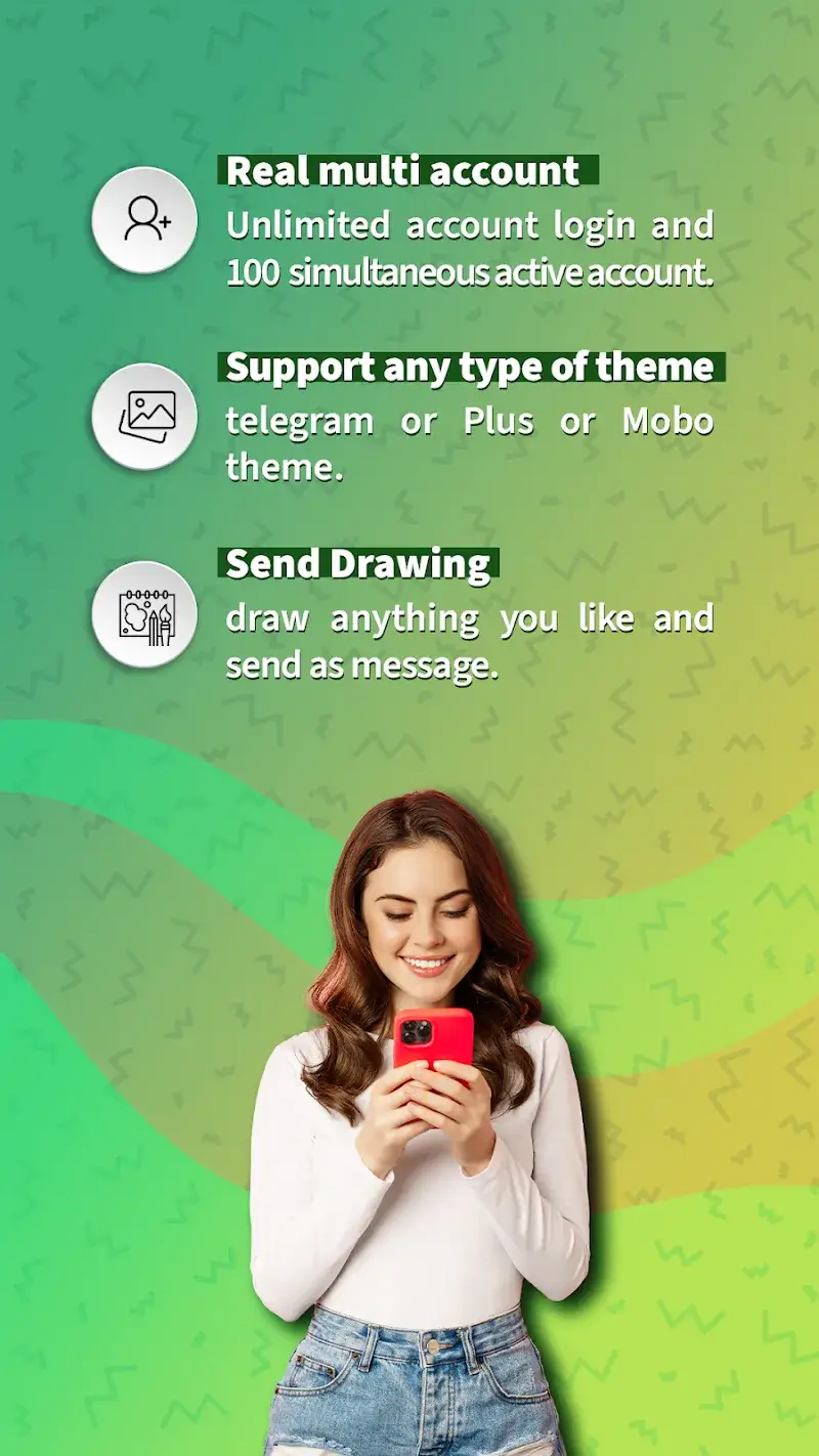 Tangkap layar Graph Messenger 4