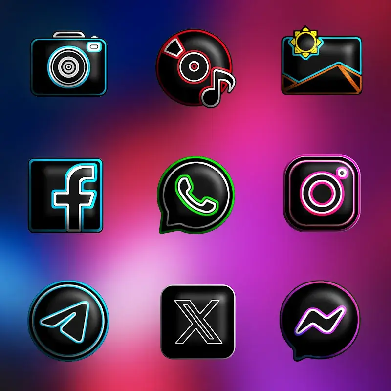 Flixy 3D - Icon Pack 스크린샷 3