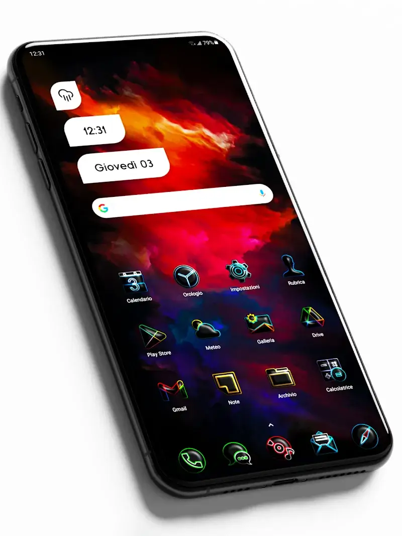 Flixy 3D - Icon Pack 스크린샷 1