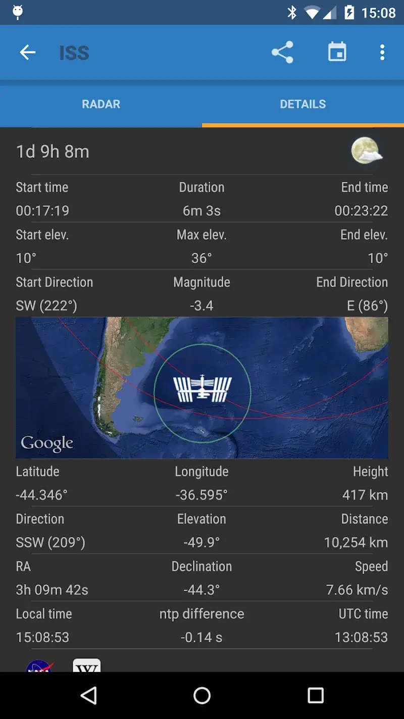 Screenshot 4 of ISS Detector Pro v3.00.051 Pro