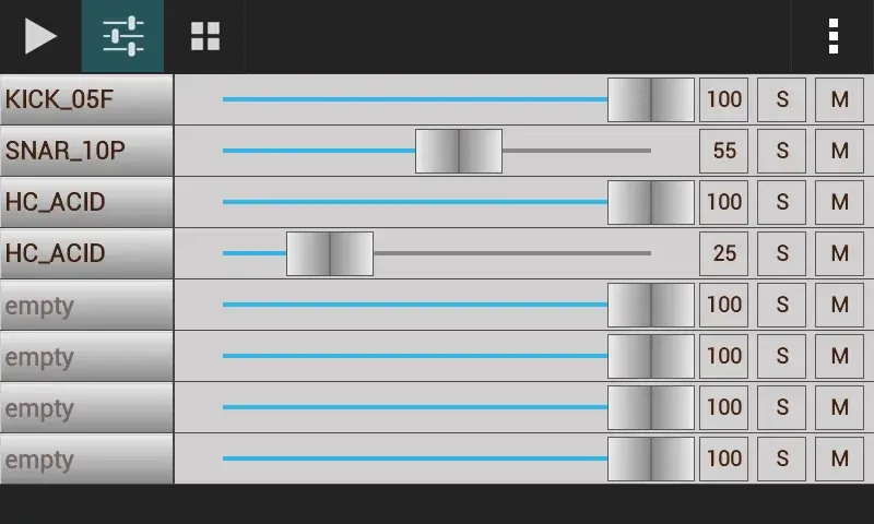 Tangkapan layar GrooveMixer 5