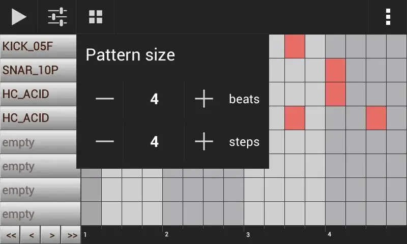 Tangkapan layar GrooveMixer 4