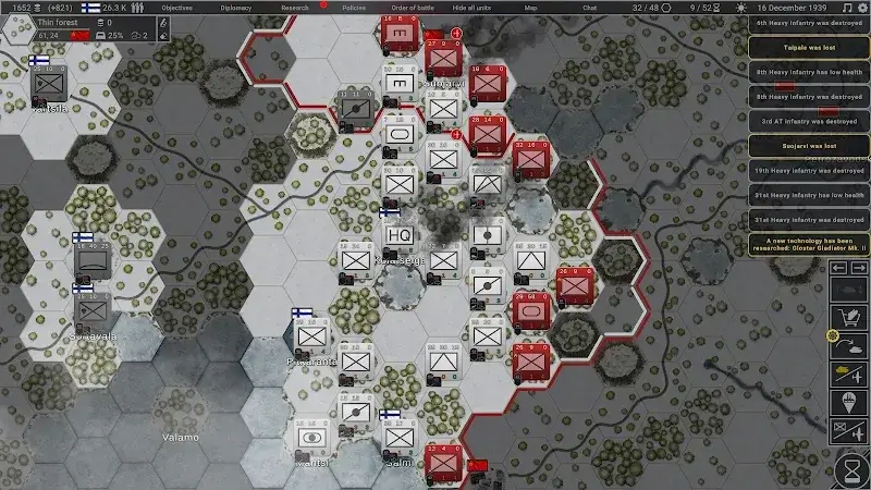 สกรีนช็อตการเล่นเกม Hex of Steel 2