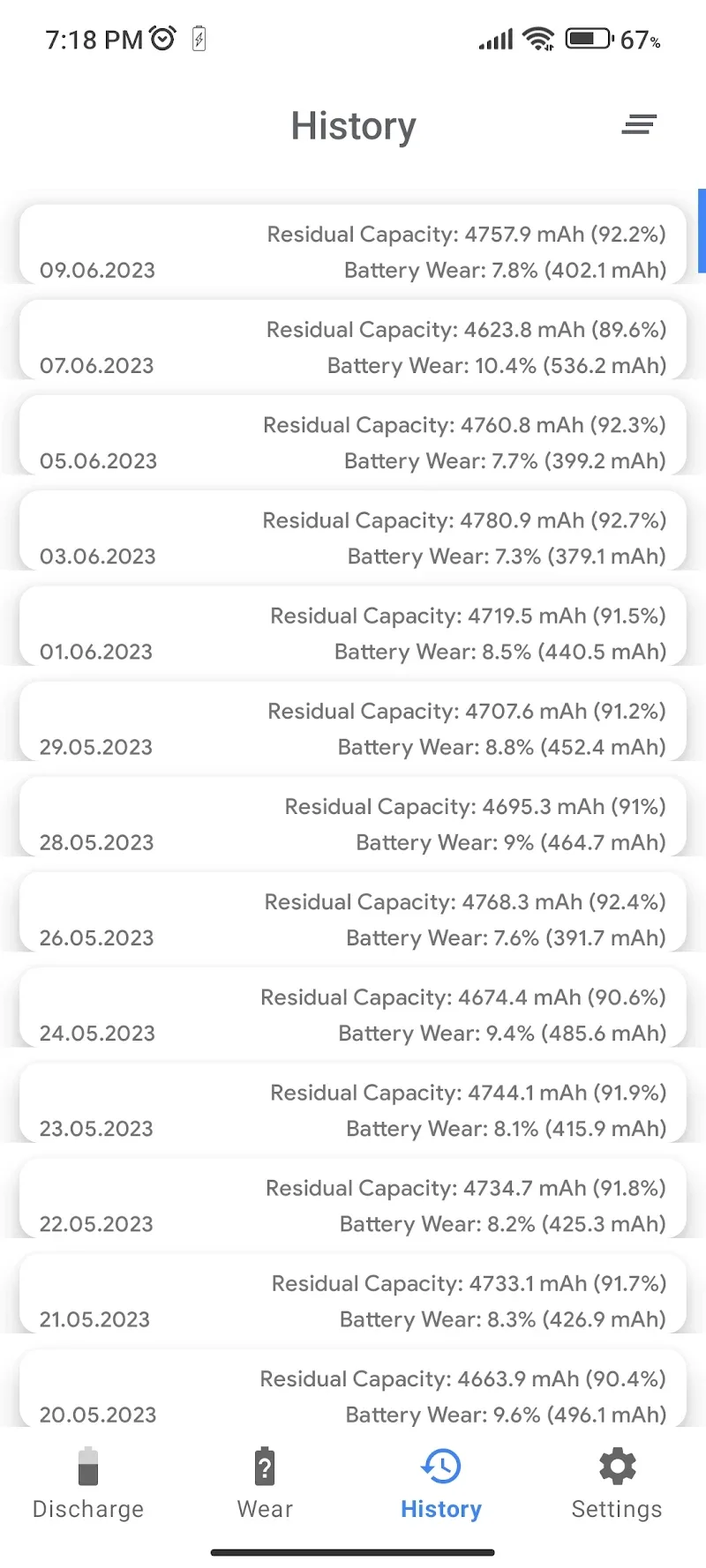 Capacity Info App Vorschau 4