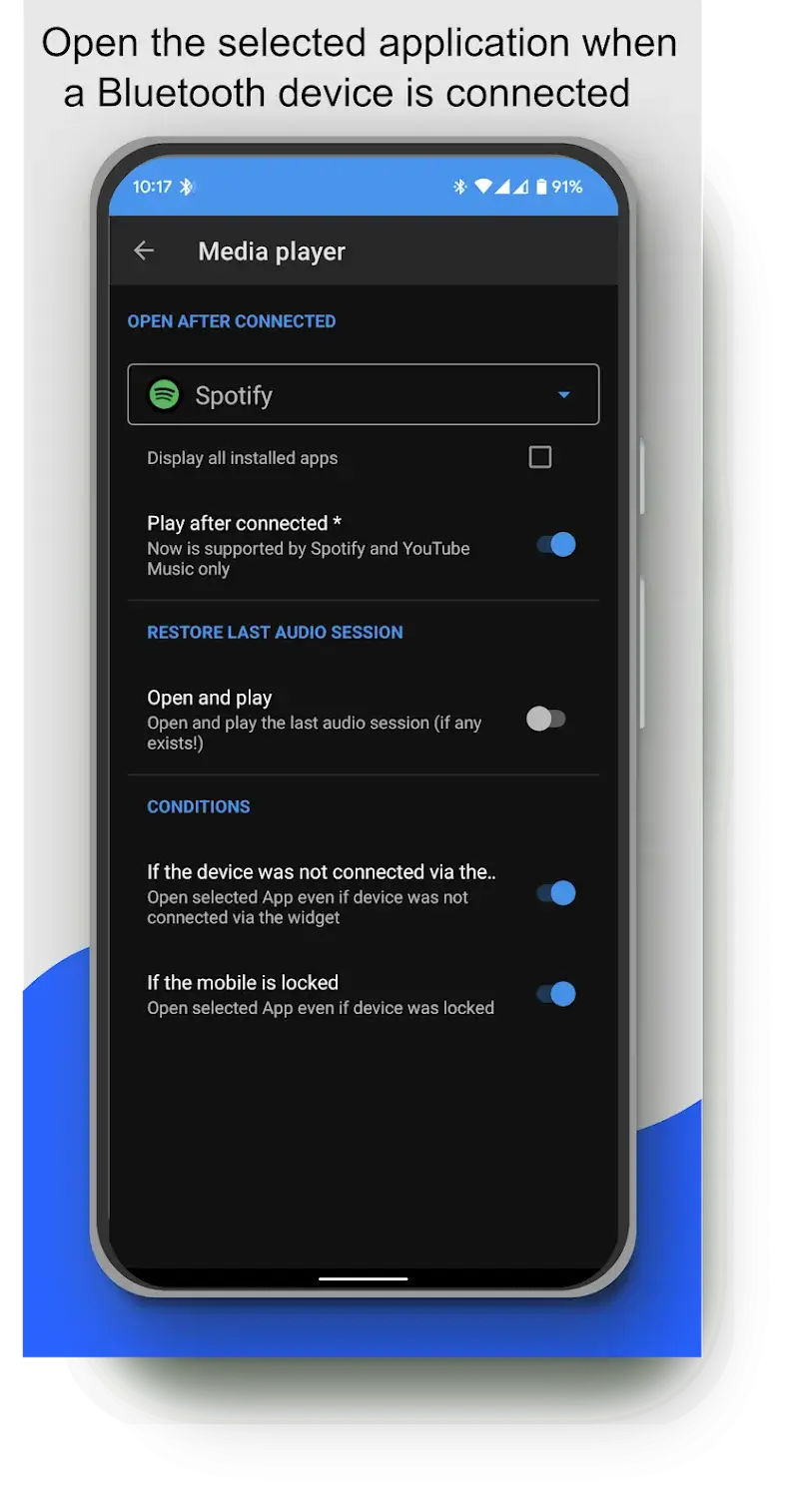 ภาพหน้าจอ Bluetooth Audio Connect Widget 4
