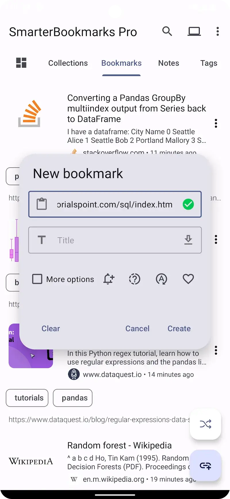 Smarter Bookmarks 스크린샷 2