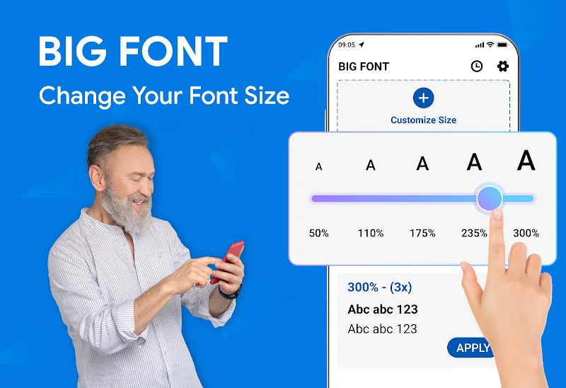Big Font: Change Font Size app preview 4