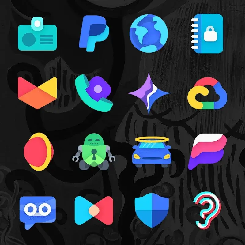 Pratinjau tangkapan layar Moxy Icon Pack 5