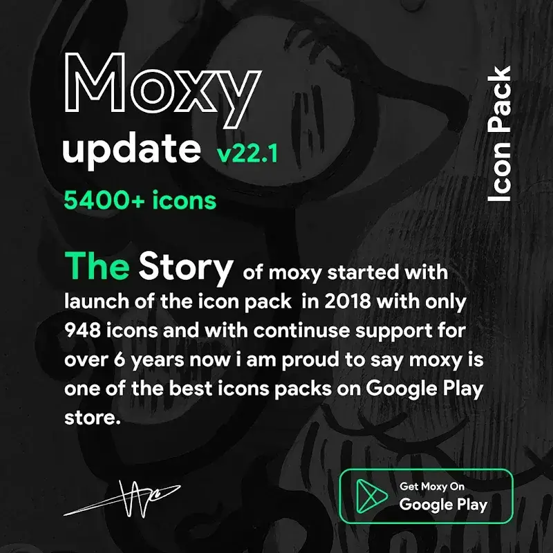 Pratinjau tangkapan layar Moxy Icon Pack 2