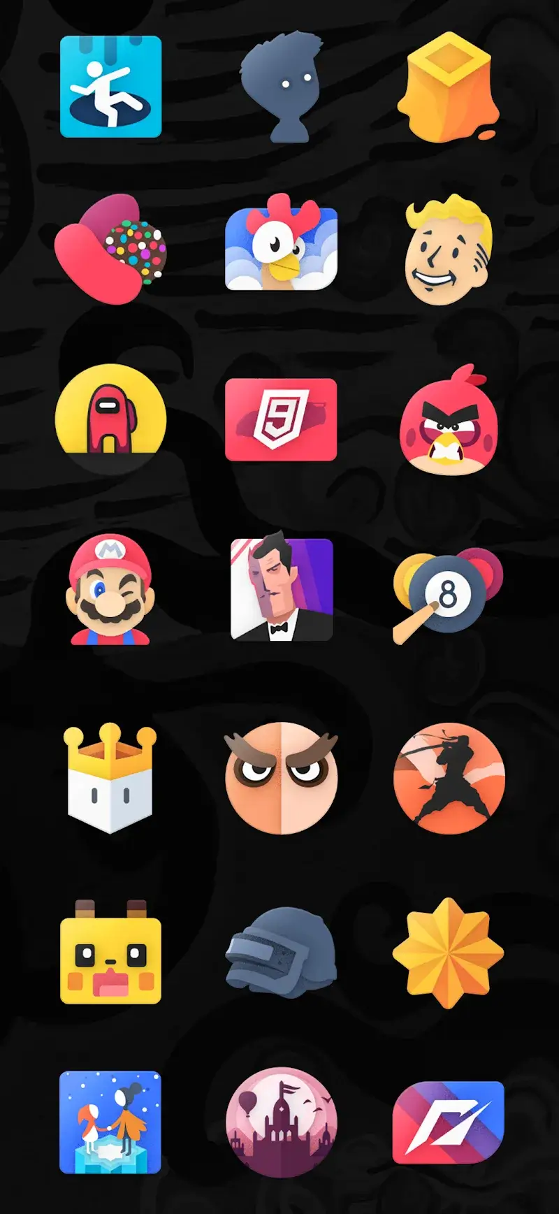 Pratinjau tangkapan layar Moxy Icon Pack 4