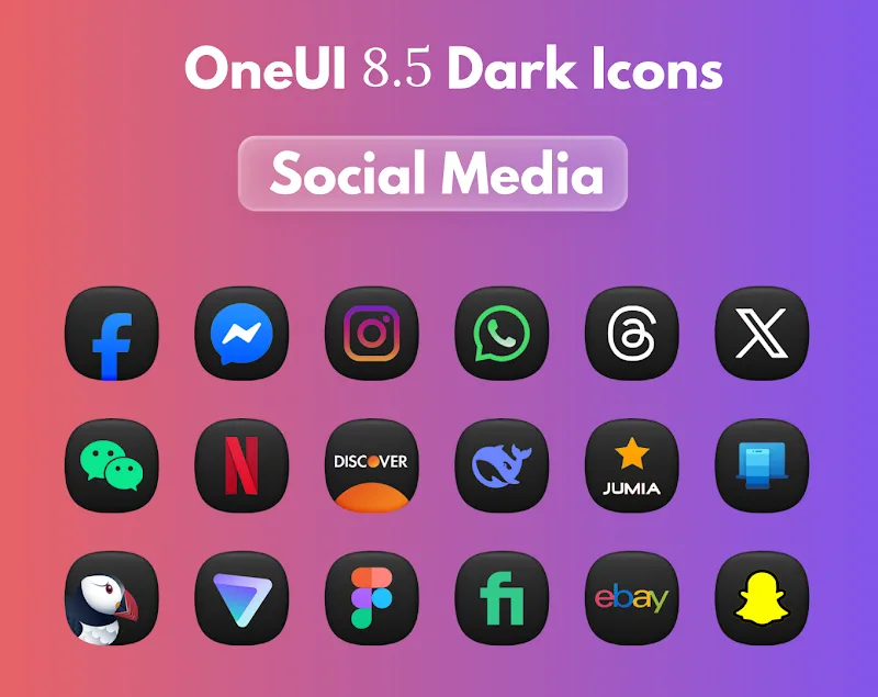 Screenshot 3 of OneUi 8.5 Dark Icons