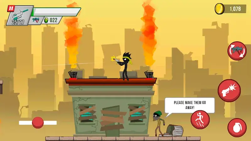Stickman vs Zombies captura de pantalla 6