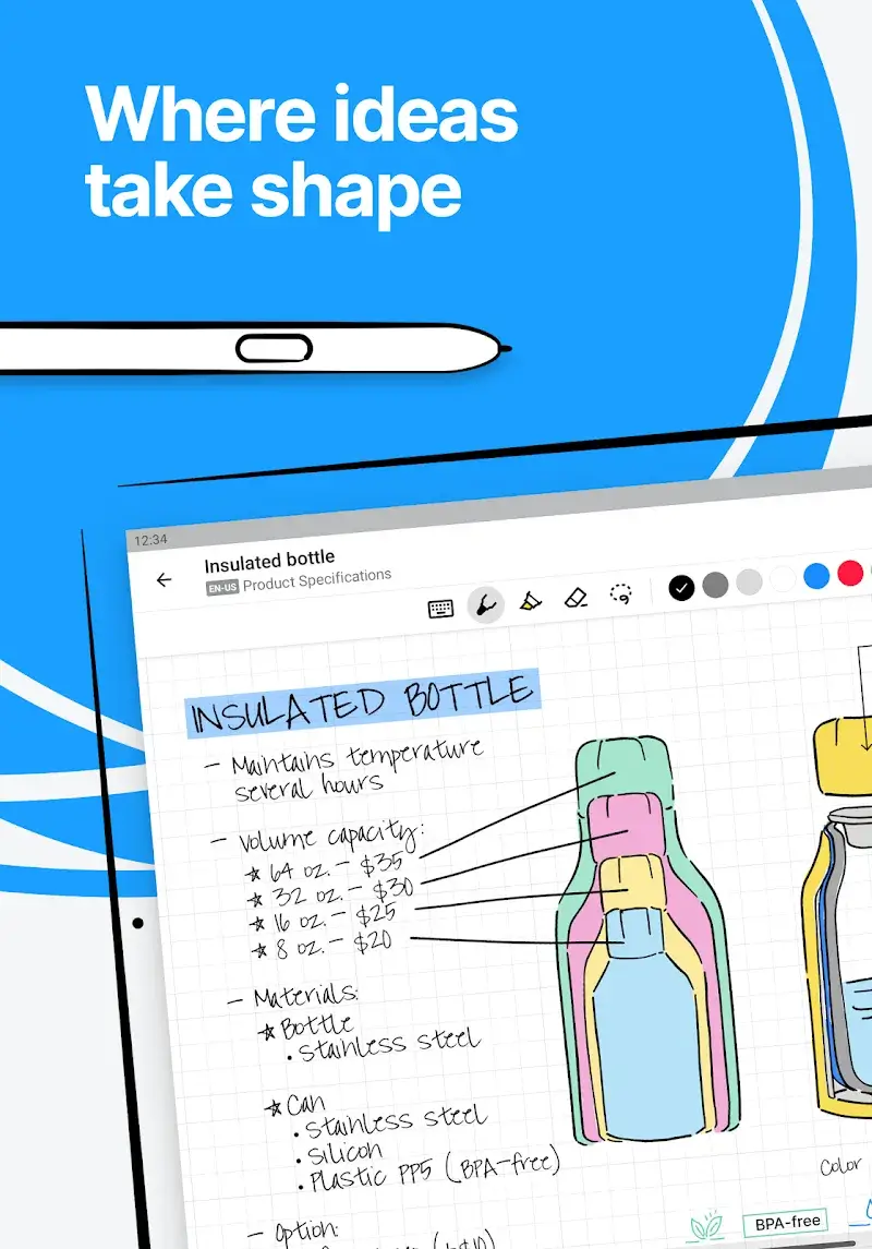 Tangkapan layar 2 MyScript Notes for Students