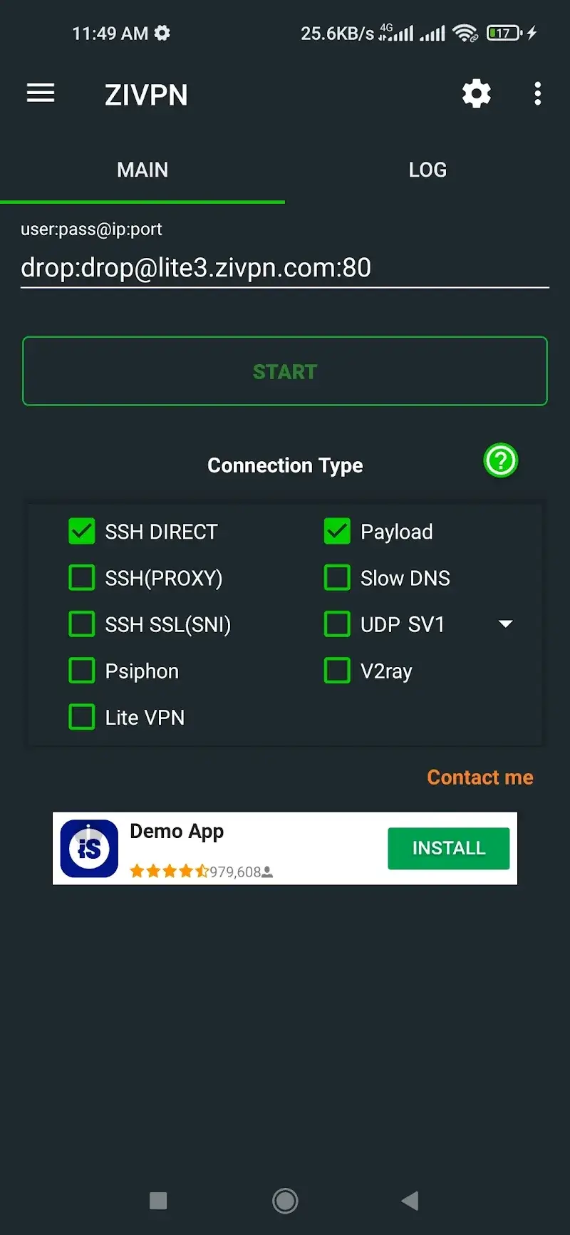 ZIVPN Tunnel ekran görüntüsü 2