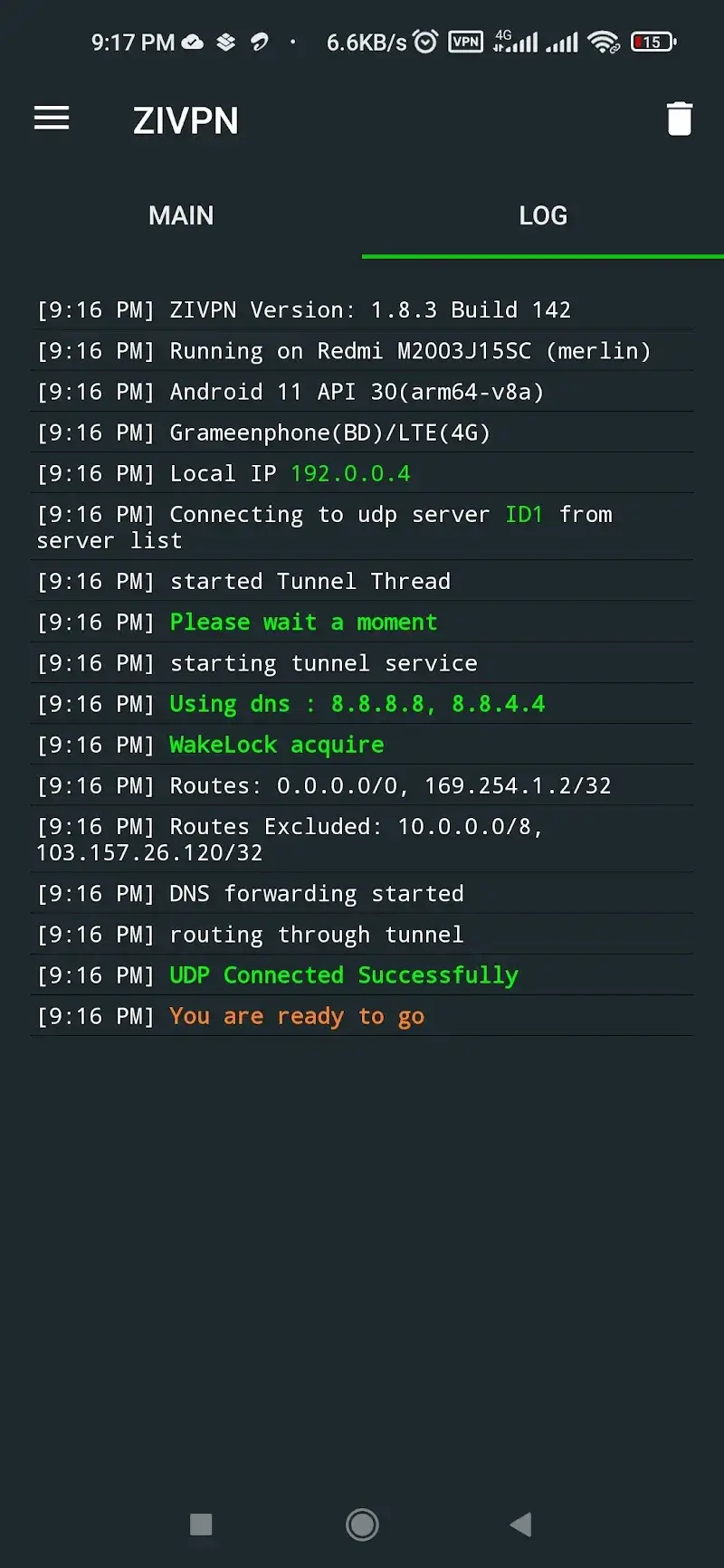 ZIVPN Tunnel ekran görüntüsü 6