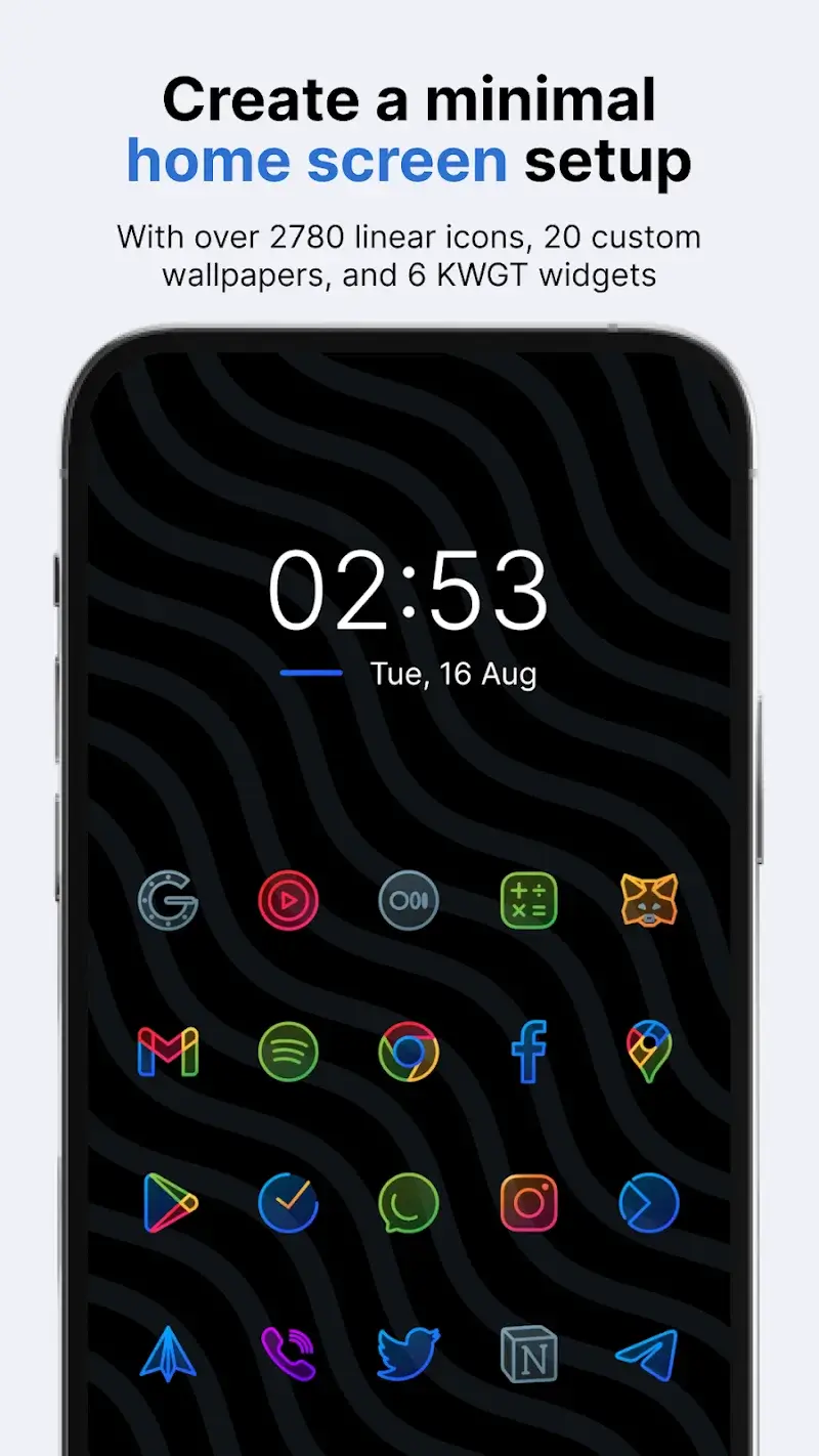 ภาพหน้าจอ Caelus Duotone Icon Pack v5.4.2 MOD APK 1