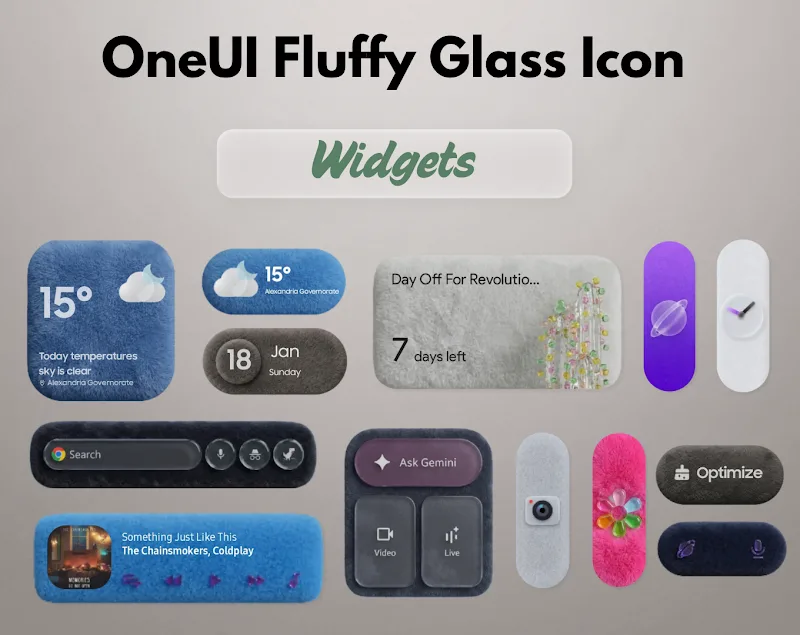 OneUI Fluffy Glass Icons screenshot 5