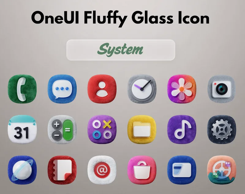 OneUI Fluffy Glass Icons screenshot 6