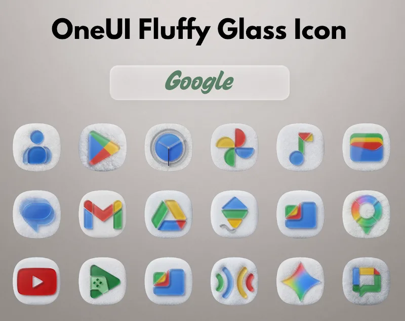 OneUI Fluffy Glass Icons screenshot 2