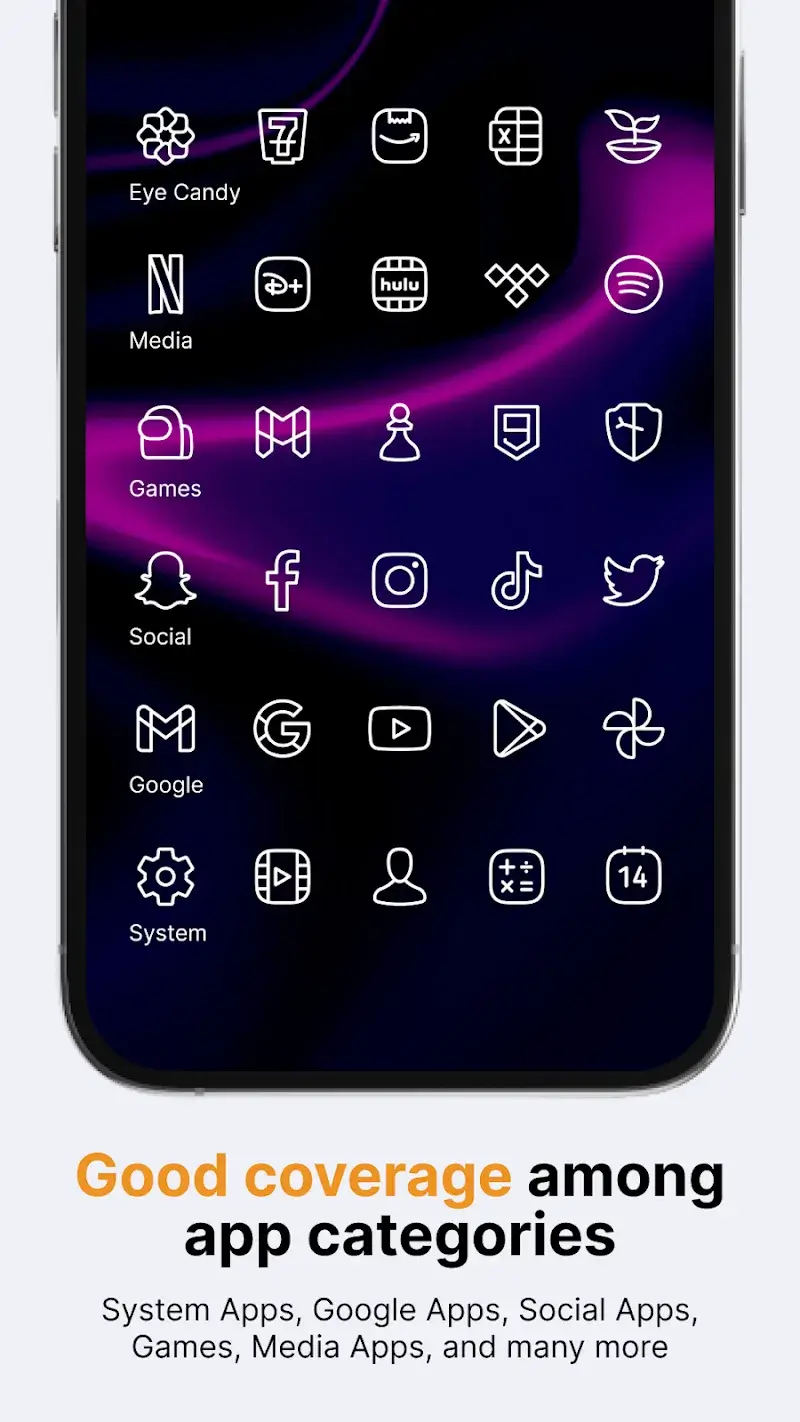 Caelus White: Linear Icon Pack - Capture d'écran 4