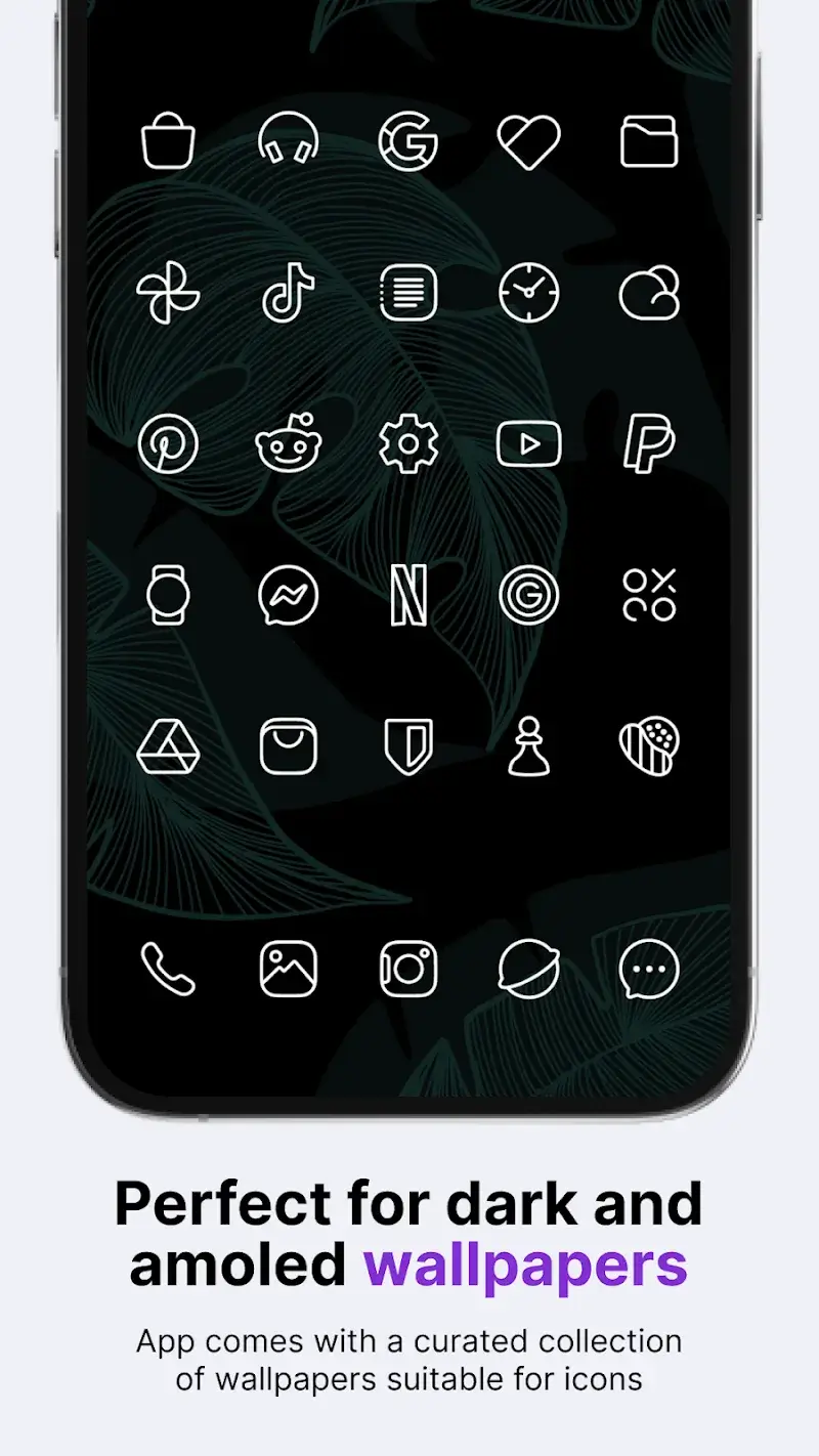 Caelus White: Linear Icon Pack - Capture d'écran 2