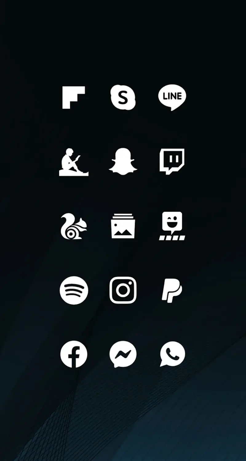 Whicons - White Icon Pack screenshot 1