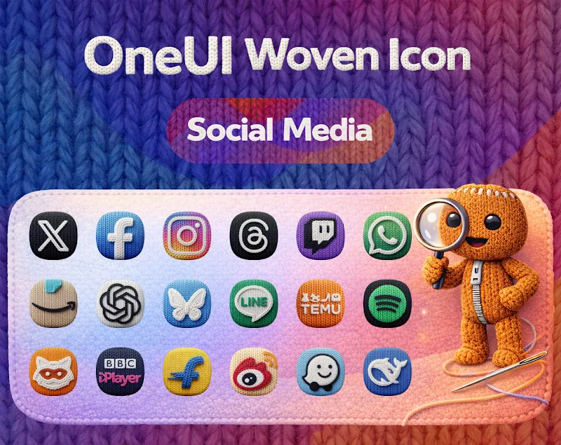 Third Preview Showing OneUI Woven Icons