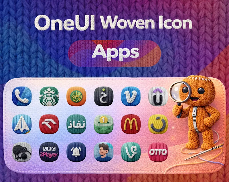 Fourth Screenshot Displaying OneUI Woven Icon Design