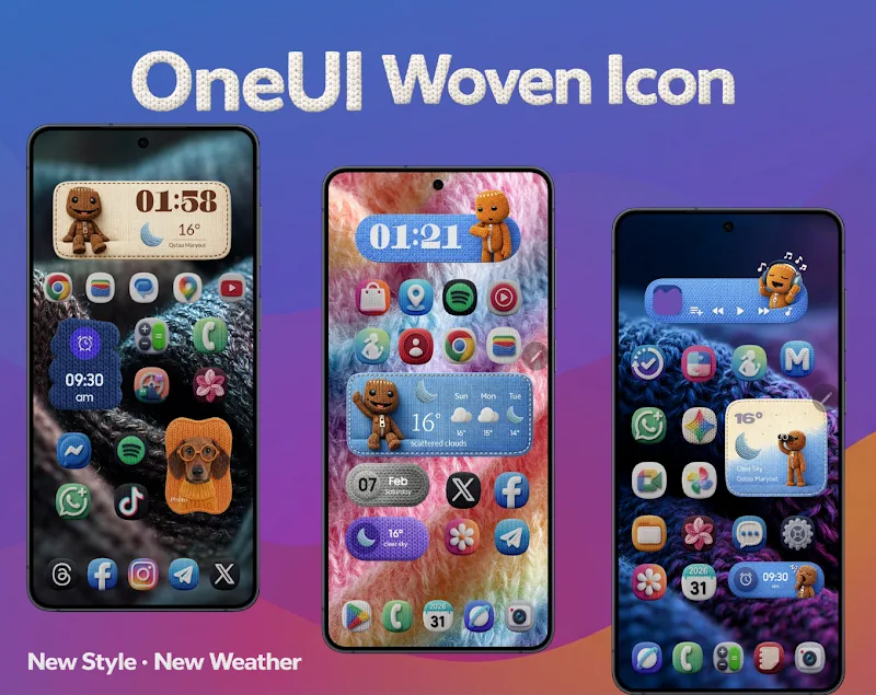Sixth Preview of OneUI Woven Icon Pack Design