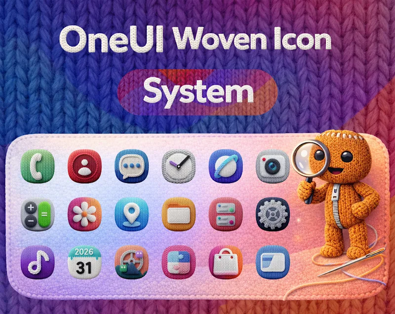 First Preview of OneUI Woven Icon Pack
