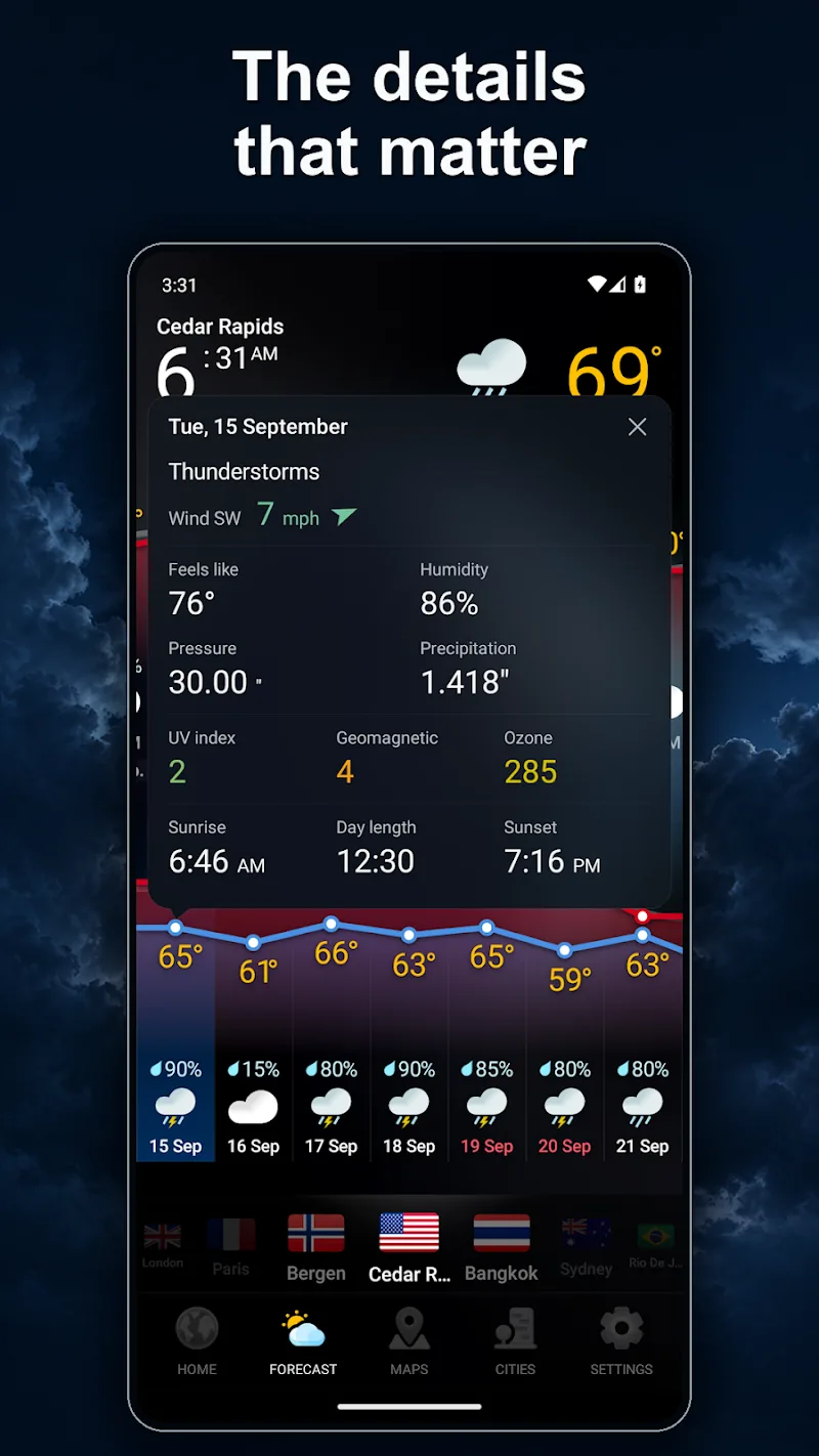 Quarta Visualização do WEATHER NOW