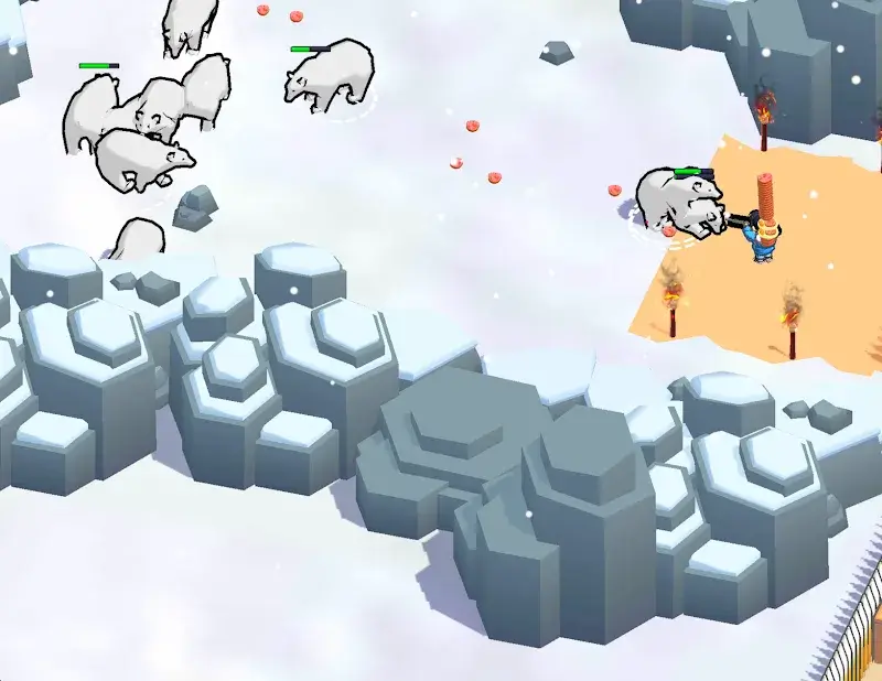 Hunter Survivor: Whiteout ภาพหน้าจอ 1