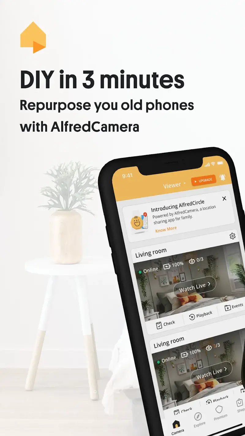Capture d'écran AlfredCamera 1