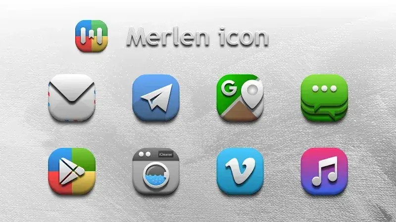 Merlen Icon Pack 스크린샷 1